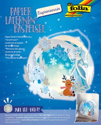 Produktbild von Bastelset Laterne Eisprinzessin - mit LED.