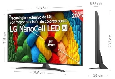 Imagen del producto de Lg 55Nano81A6A Tv 55" Uhd Smart Tv 4K