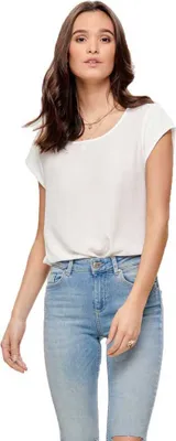 Produktbild von ONLY 15142784, Top (Kleidung), Erwachsener, Weiblich, Weiß, White / Cloud Dancer, Kurzärmel
