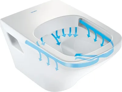 Zdjęcie produktu dla Duravit WC wiszące RIMLESS DURASTYLE głębokie, 370 x 540 mm białe