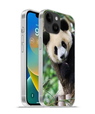 Produktbild von MuchoWow® Handyhülle Schutzhülle Hülle für Apple iPhone 14 - Softcase Panda - Tiere - Dschungel - Natur Silikon Softcase Handy Hülle - Mobiltelefonhülle