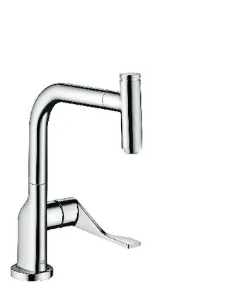 Produktbild von Einhebel-Küchenmischer AXOR CITTERIO SELECT DN 15 m Ausziehauslauf Stain steel optic Edelstahl-Optik
