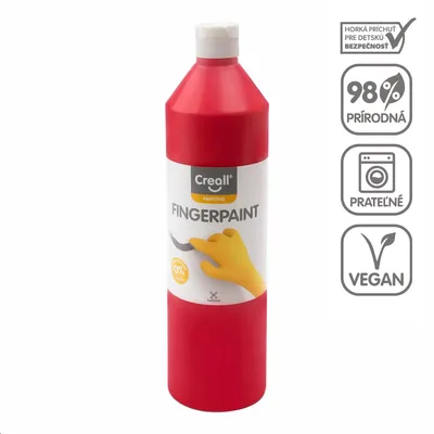 Zdjęcie produktu dla Farba do malowania palcami Creall - 750 ml - czerwony