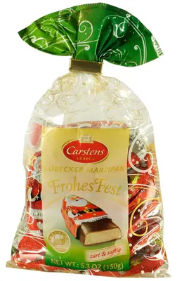 Produktbild von Carstens Lübecker Marzipan Weihnachtsmänner 150g