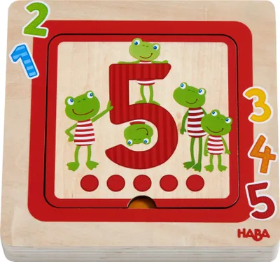 Produktbild von HABA Holzpuzzle Zahlenfreunde (Kinderpuzzle)