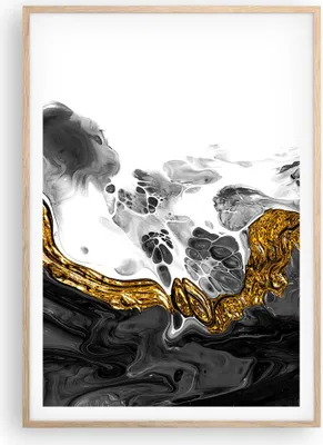 Produktbild von Gerahmtes Poster - Rahmen in heller Eiche - Abstraktion verschüttet Kontrast - 70x100 cm - Wand Bild - Wanddeko - Wandbilder - Kunstposter - Wandposter - Bilderrahmen - Bilder - P2NPA70x100-4498