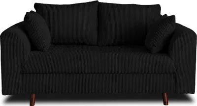Produktbild von Lisa Design Rune, 2-Sitzer Sofa, aus Cord , Schwarz
