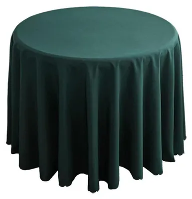Productafbeelding van Ronde tafelkleed, donkergroen, polyester, diameter 280 cm