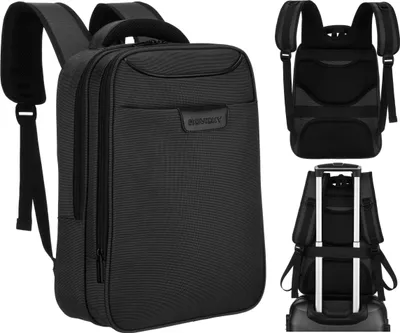 Obrázek produktu pro Rovicky pánský cestovní batoh černý s kapsou na notebook 40 cm