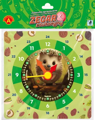 Zdjęcie produktu dla ALEXANDER Edukacyjny zegar Jeż - nauka czasu dla dzieci od 5 lat