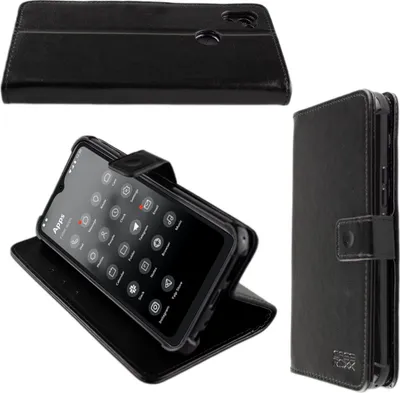 Image de caseroxx étui pour téléphone portable compatible avec Volla Phone 22 Book Bag Wallet Case en noir
