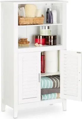 Produktbild von Badezimmerschrank weiß LAMELL