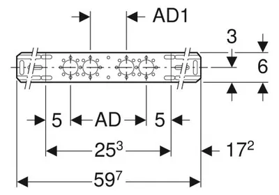 Produktbild von Geberit Montageplatte Mepla 601732001