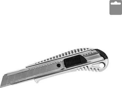 Immagine prodotto di Coltello multiuso con lama pieghevole METALLO, AL 18 mm