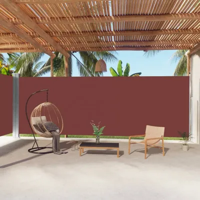 Produktbild von Maison Exclusive - Seitenmarkise Ausziehbar Braun 220x1000 cm