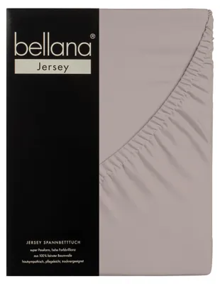 Produktbild von Bellana Jersey Spannbetttuch 180-200 x 200 cm taupe 120g/m², 100% Baumwolle