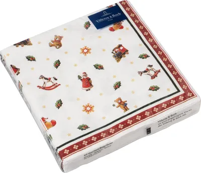 Image de Villeroy & Boch - Serviettes décorées pour enfants, motif dispersé, 20 pièces, collection spéciale hiver