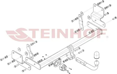 Produktbild von STEINHOF M-359 Anhängerkupplung 1850kg Max für MITSUBISHI PAJERO PININ (H6W, H7W)