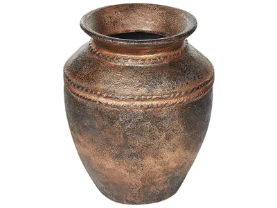 Image de Vase décoratif en terre cuite 40 cm cuivre vieilli Puchong Lumarko
