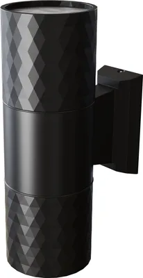Produktbild von Außenwandleuchte schwarz oben und unten GU10 50W Bowery Maytoni