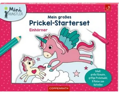 Obrázok produktu pre Mein großes Prickel-Starterset: Einhörner