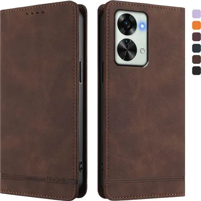 Obrázek produktu pro Pouzdro pro OnePlus Nord 2T, retroPolyuretankožené flip pouzdro s stojánkem a přihrádkami na karty Hnědý
