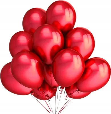 Produktbild von Metallic-Luftballons 11 Zoll, 100 Stück, rot