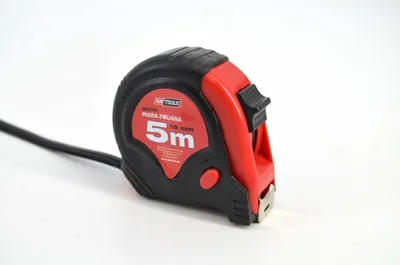 Zdjęcie produktu dla Awtools miara zwijana czerwono-czarna  5m x 19mm