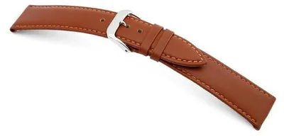 Produktbild von Happel Lederband Arezzo 17mm cognac, glatt