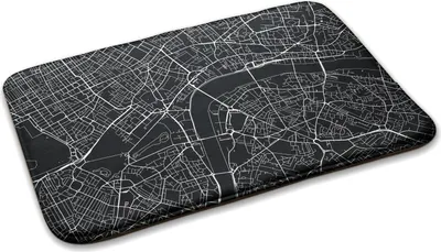 Produktbild von Teppich Teppich Wohnzimmer Schlafzimmer Modern - 75 cm x 45 cm - Stadtplan