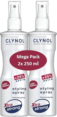Produktbild von Clynol Styling Spray Xtra strong 2x250ml - XXL