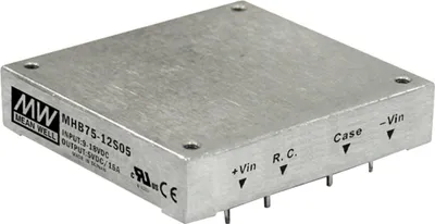 Produktbild von MEANWELL MHB75-12S05, DC DC-Wandler, 9-18V:+5V 15A 75W
