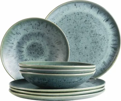Produktbild von Teller Set, Steinzeug Teller Set, Steinzeug Carellia Mäser