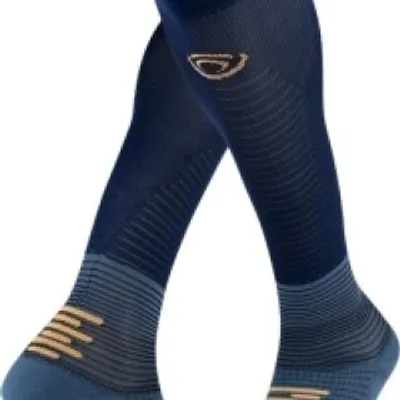 Imagen del producto de Calcetines de compresión BV Run Marathon, color azul, talla M