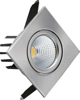 Produktbild von LED Einbauleuchten Kaltweiss Eckig 3 Watt Chrom