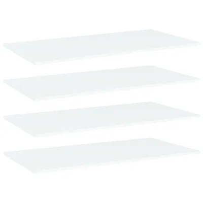 Image de Panneaux de bibliothèque 4 pcs blanc bois d’ingénierie