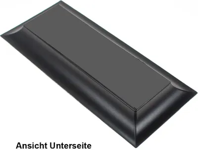 Produktbild von Kunststoff Platte 28x12cm Teller Tablett rechteckig used look Kerzenteller Deko, Farbe:weiß