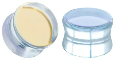 Immagine prodotto di Solidchoice - Espansore per piercing a forma di tunnel, realizzato in vetro trasparente