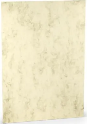 Produktbild von Briefbogen Paperado A4 100g chamois mar. RÖSSLER 210x297mm gerippt