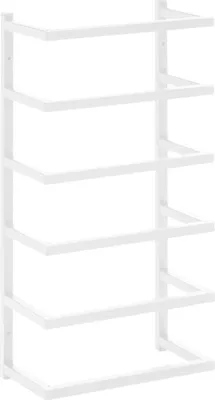Produktbild von vidaXL Handtuchständer Weiß 24x12x48 cm Stahl