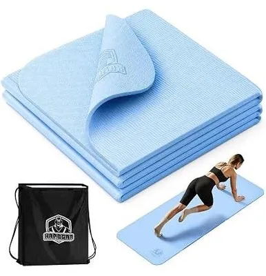 Zdjęcie produktu dla Mata do jogi składana 183X61 cm tpe antypoślizgowa treningowa sportowa