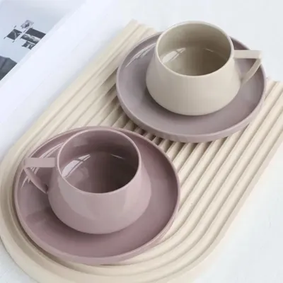 Produktbild von Tasse mit Untertasse Lucy - Beige