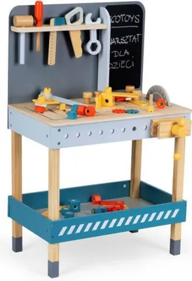 Obrázek produktu pro Dřevěná dílna s nářadím ECOTOYS, 47 dílů - N