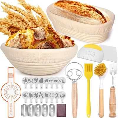 Image de Kit de 10 pièces pour la boulangerie à domicile, comprenant divers accessoires