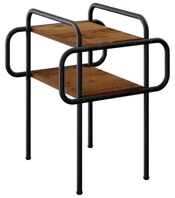 Image de vidaXL Table basse en bois recyclé, 40 x 40 x 51 cm, matériau de bois