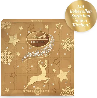Produktbild von Lindt Lindor mini Adventskalender (109g)