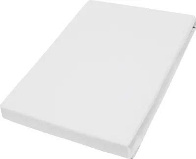 Produktbild von Vario Jersey-Spannbetttuch Elasthan für Topper weiß, 100 x 200 cm