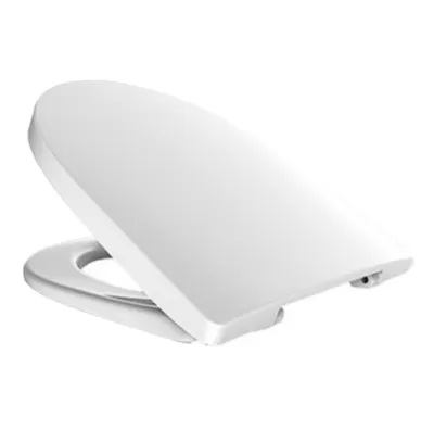 Produktbild von VIGOUR WC-Sitz derby basic, Edelstahlscharnier abnehmbar, weiß mit Absenkautomatik