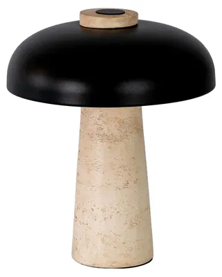 Produktbild von Tischlampe aus schwarzem Stahl und Keramikmarmor 8088