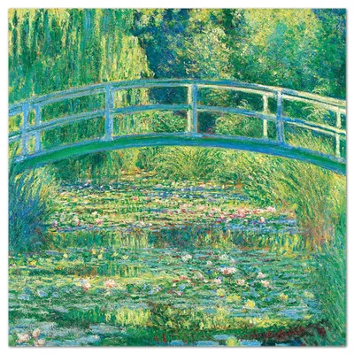 Image de Giallobus - L'étang des nénuphars - Claude Monet - 35L x 35l cm - Tableau - Verre acrylique